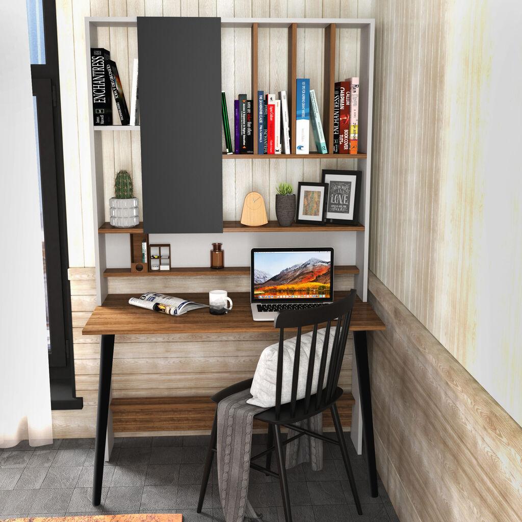 Ханах Домашна маса, 120x196,6x60 см, оревово-бела