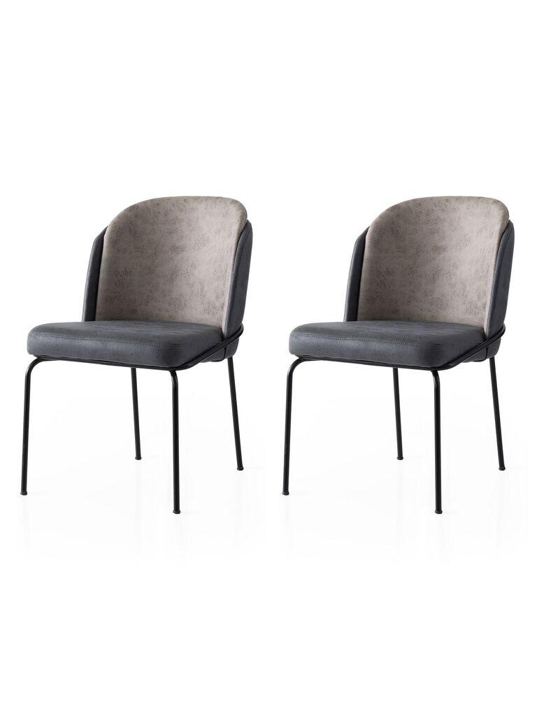 Hanah Home Комплет трпезариски столчиња Dore 168 V2, 2 парчиња, Антрацит