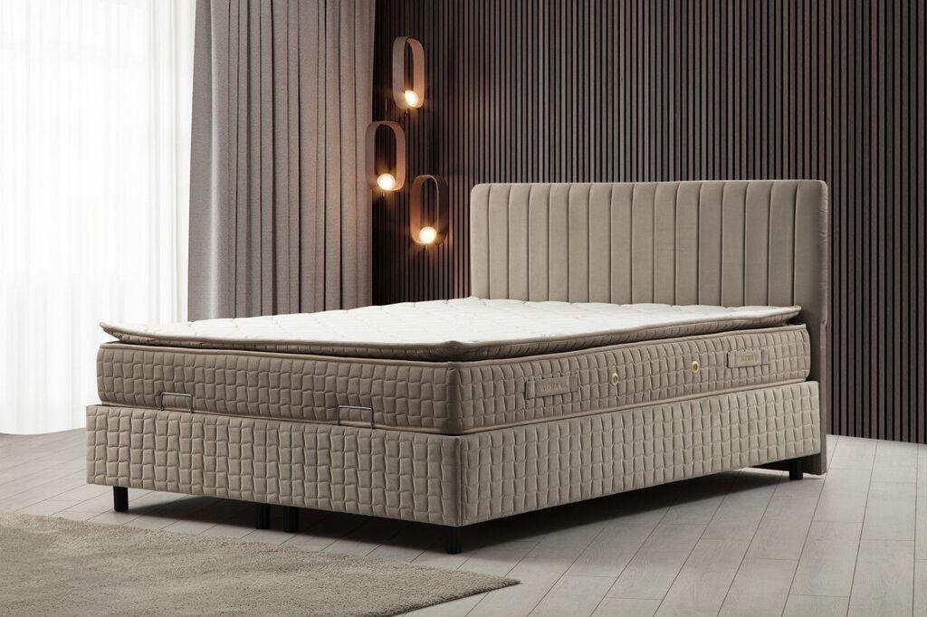 Француски кревет Hanah Home Sapphire, 140x114x200 см, кафеав