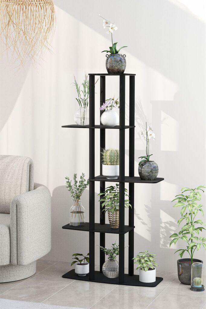 Цветница Hanah Home Gardenia, 20x60x140 см, црна