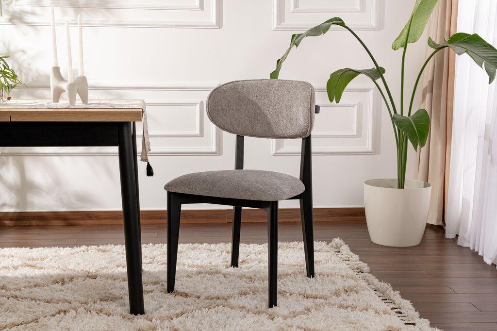 Комплет за трпезариски столчиња Hanah Home Lionte, 2 парчиња, сива боја