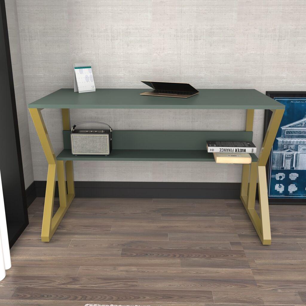 Hanah Home Desk Wake, 120x72.8x60 см, маслинесто-црна