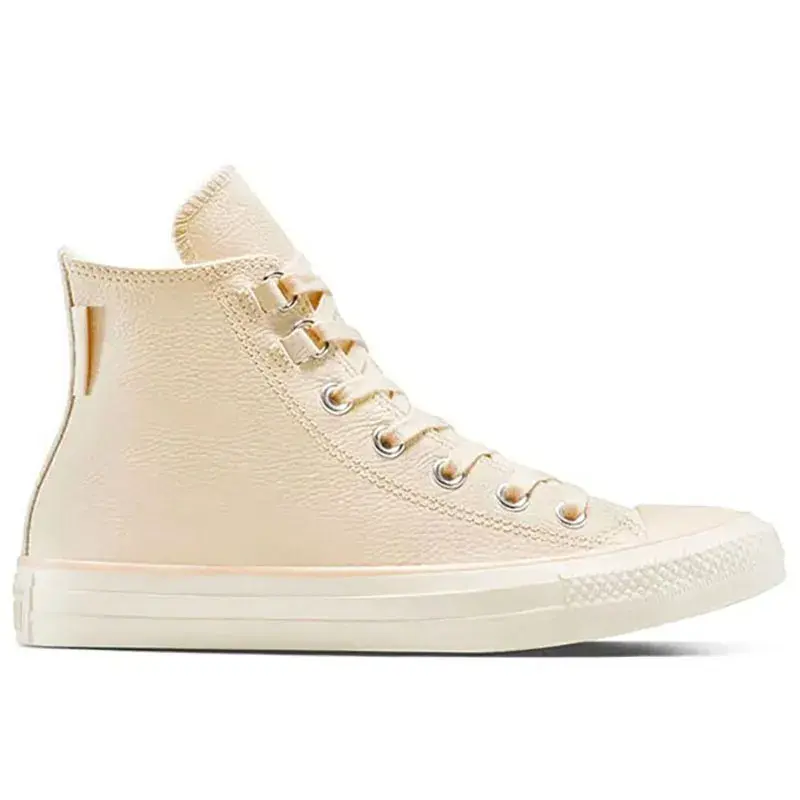 Женски патики Converse Chuck Taylor All Star од кожа, беж