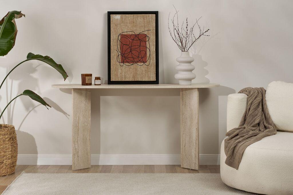 Hanah Home Console Cheese, 75x35x150 см, црна