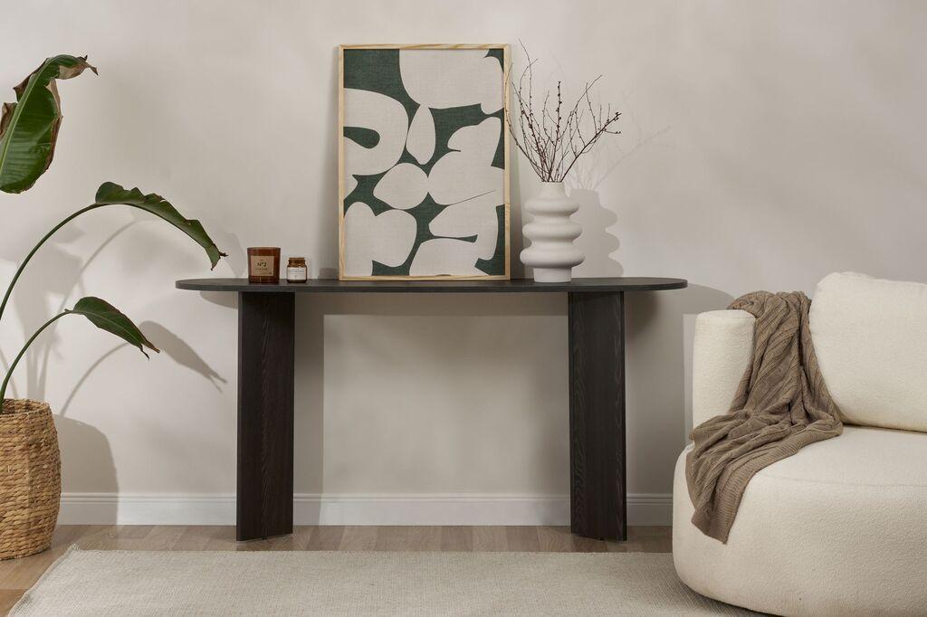 Hanah Home Console Cheese, 75x35x150 см, црна