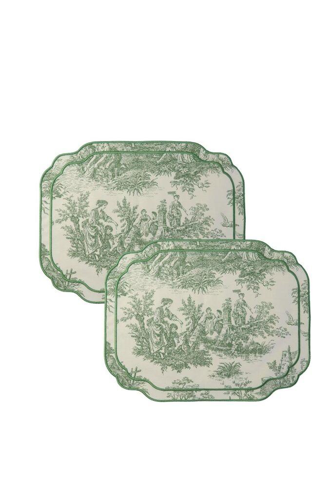 Комплет подметачи за јадење Aberto Design BST052, 2 парчиња, зелена