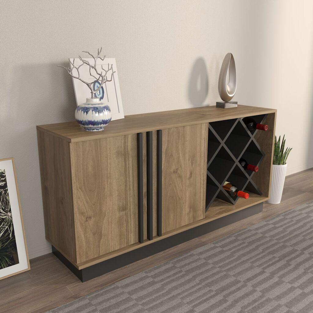 Комода Hanah Home Luna, 70x40x148 см, боја на даб