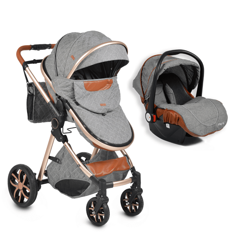 Количка Alma 2 во 1 Dark Grey Moni