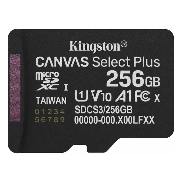 Мемориска картичка Kingston SDCS3, 256 GB, MicroSD, UHS U1