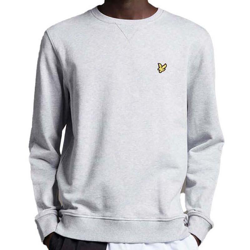 Машка дуксерка LYLE AND SCOTT Дуксерка со кружен изрез, светло сива