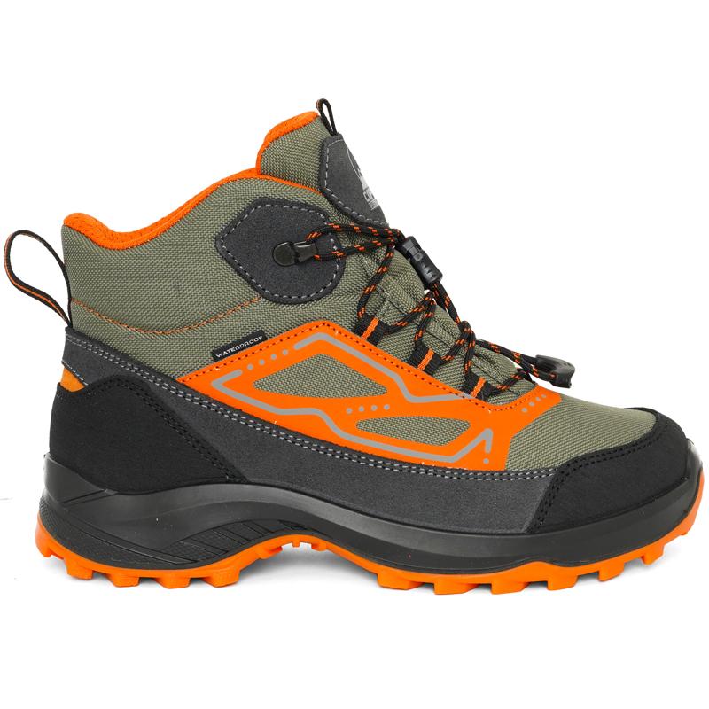 COPPERMINER Чевли за момчиња Felix kid, маслинесто-црни