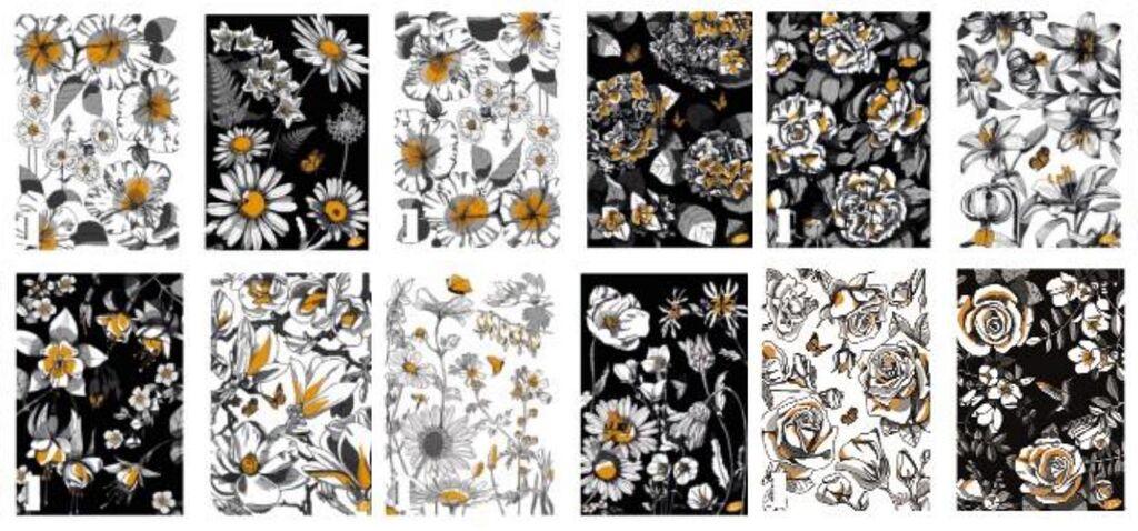 Elisa Тетратка A4 Линии 48Стр. Златни Цветови