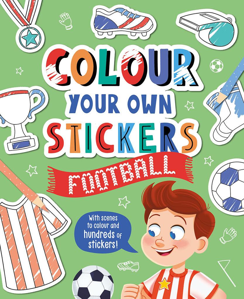 Игло Боенка Со Стикери Colour Your Own Stickers: Football