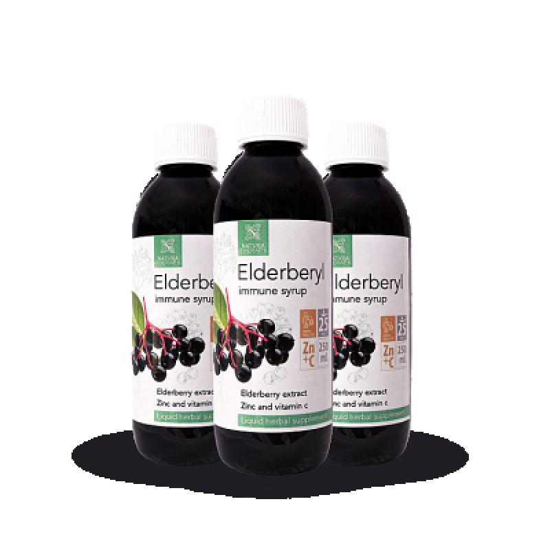 NATURA THERAPY Natura Therapy Elderberyl Имун Сируп (250Ml) 2+1 Гратис
