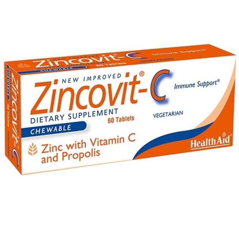HealthAid Zincovit-C Таблети за Возрасни, 60 Таблети