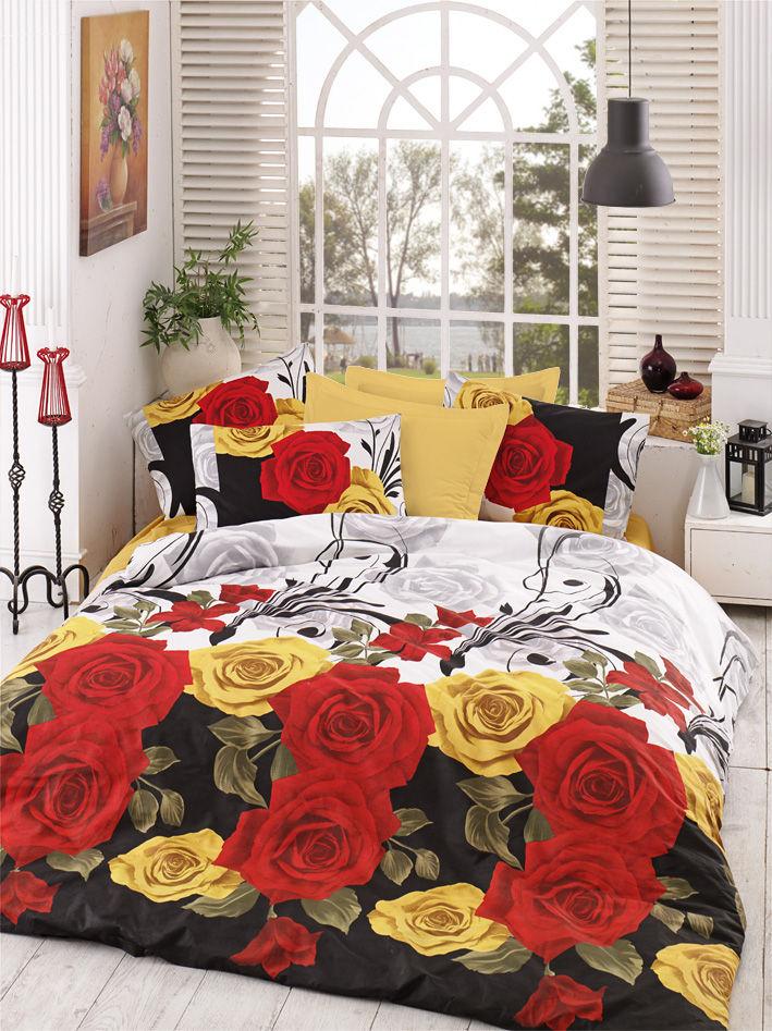 Комплет постелнина L'essentiel Maison Bionca Perla, 200x220 cm, Шарена