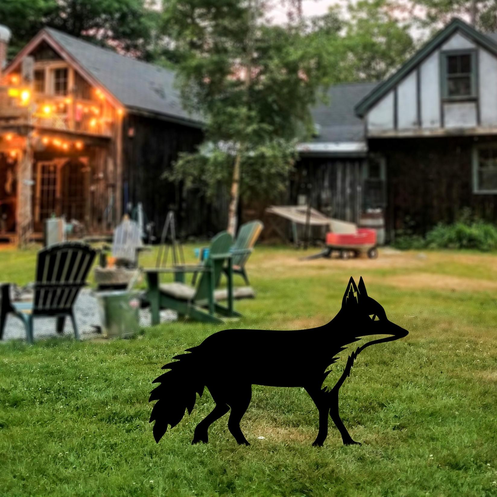 Декоративна фигура „Фокс 01" од Аберто Дизајн, 48x50 см, 1,5 мм