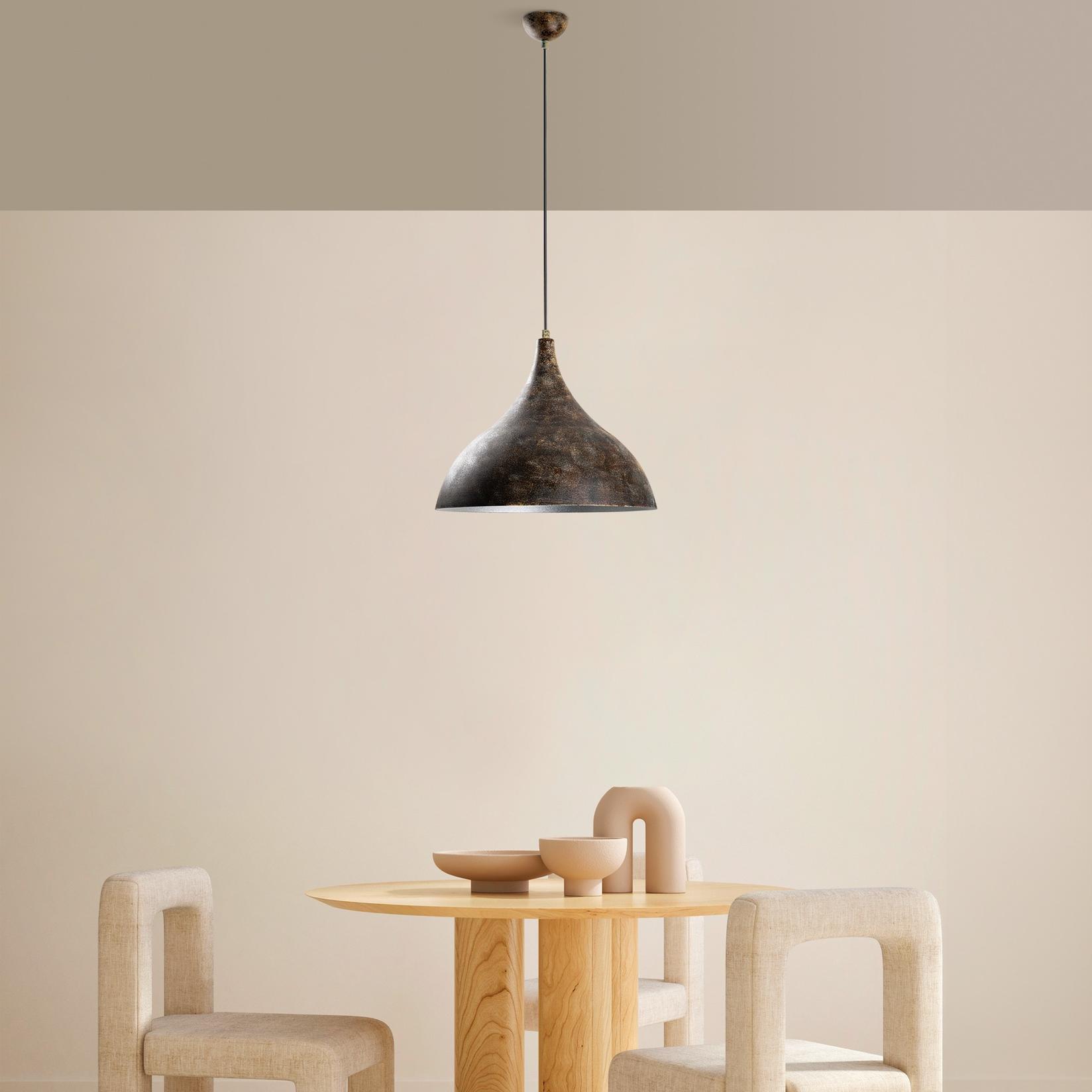 Лустер Opviq BITLISIM-N-1390-RETRO, O41 cm, 1xE27, 42-133 cm, темно сива