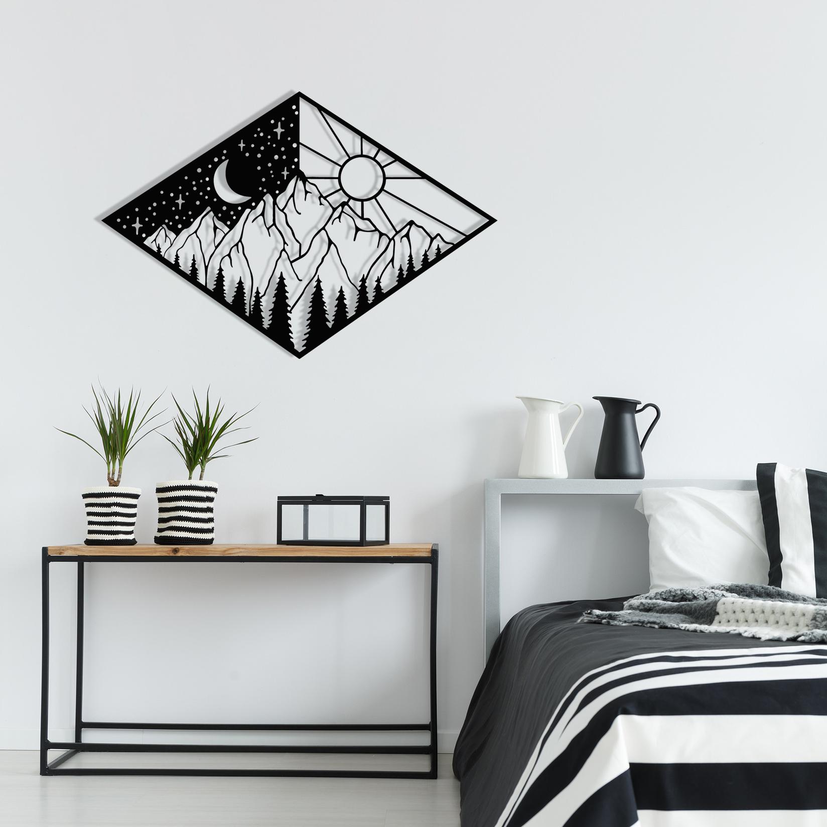 Wallity декорација за dzид Suveyda, 56x38 см, 1,2 мм, црна