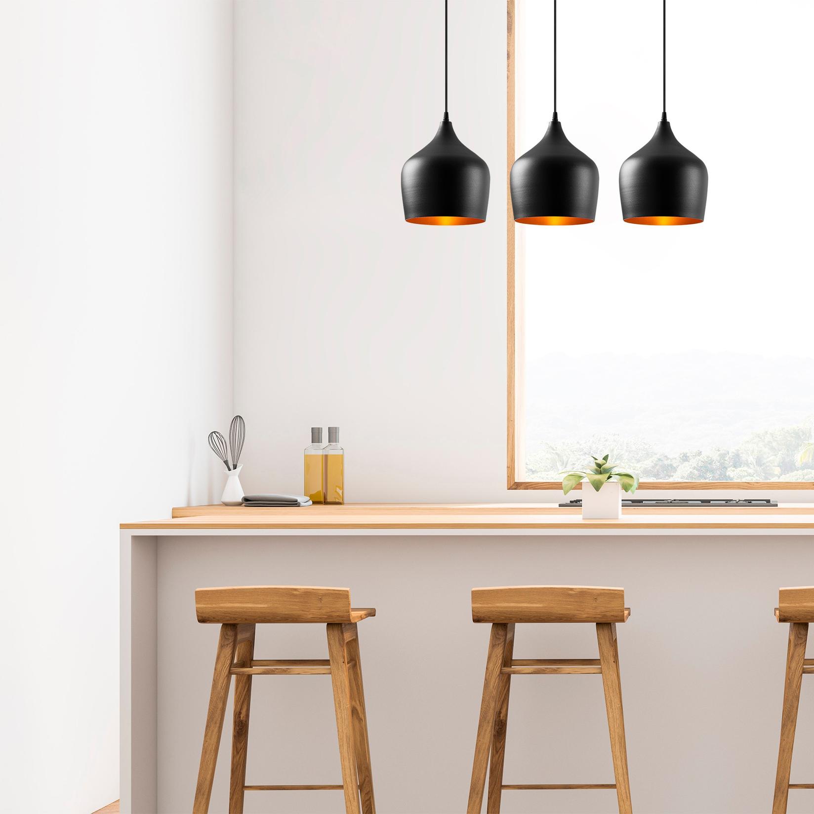 Opviq Luster Dodo-6271, 72x22 см, 3xE27, црна