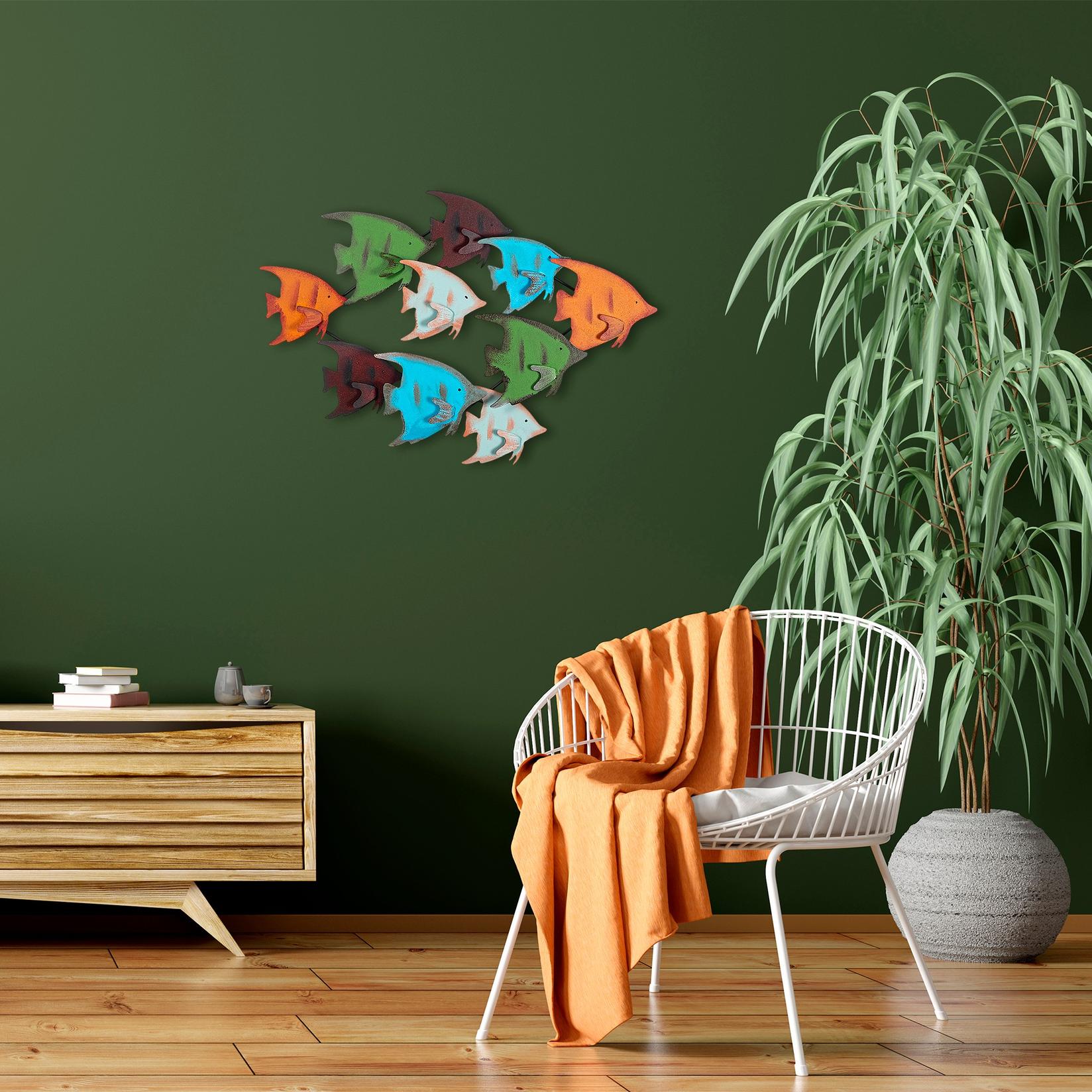 Wallity dzидна декорација Мелек, 83x58x8 см, шарена