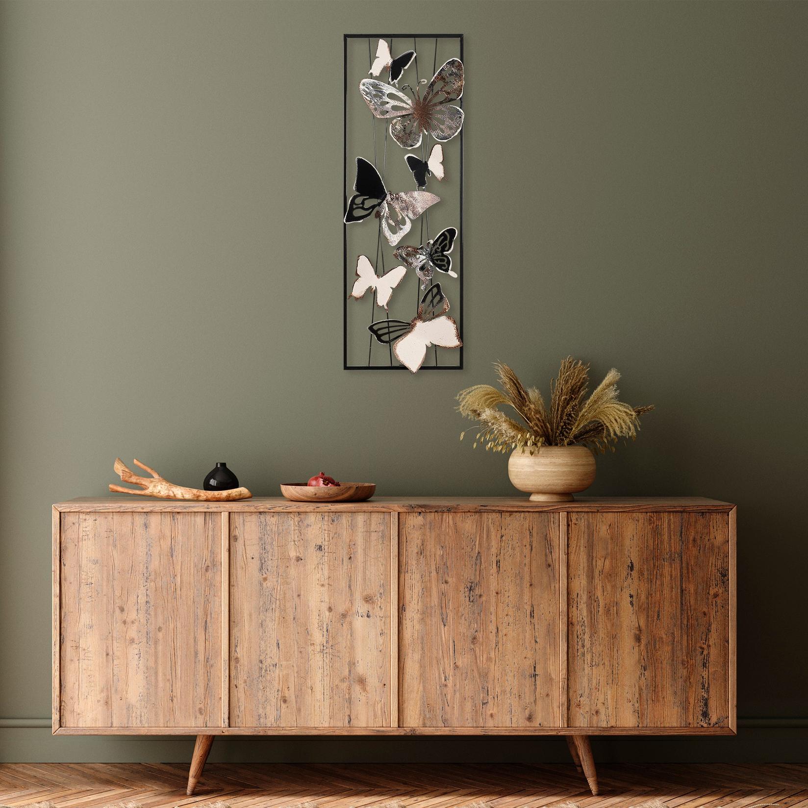 Wallity декорација за dzид пеперутка, 32x90x5 см, шарена