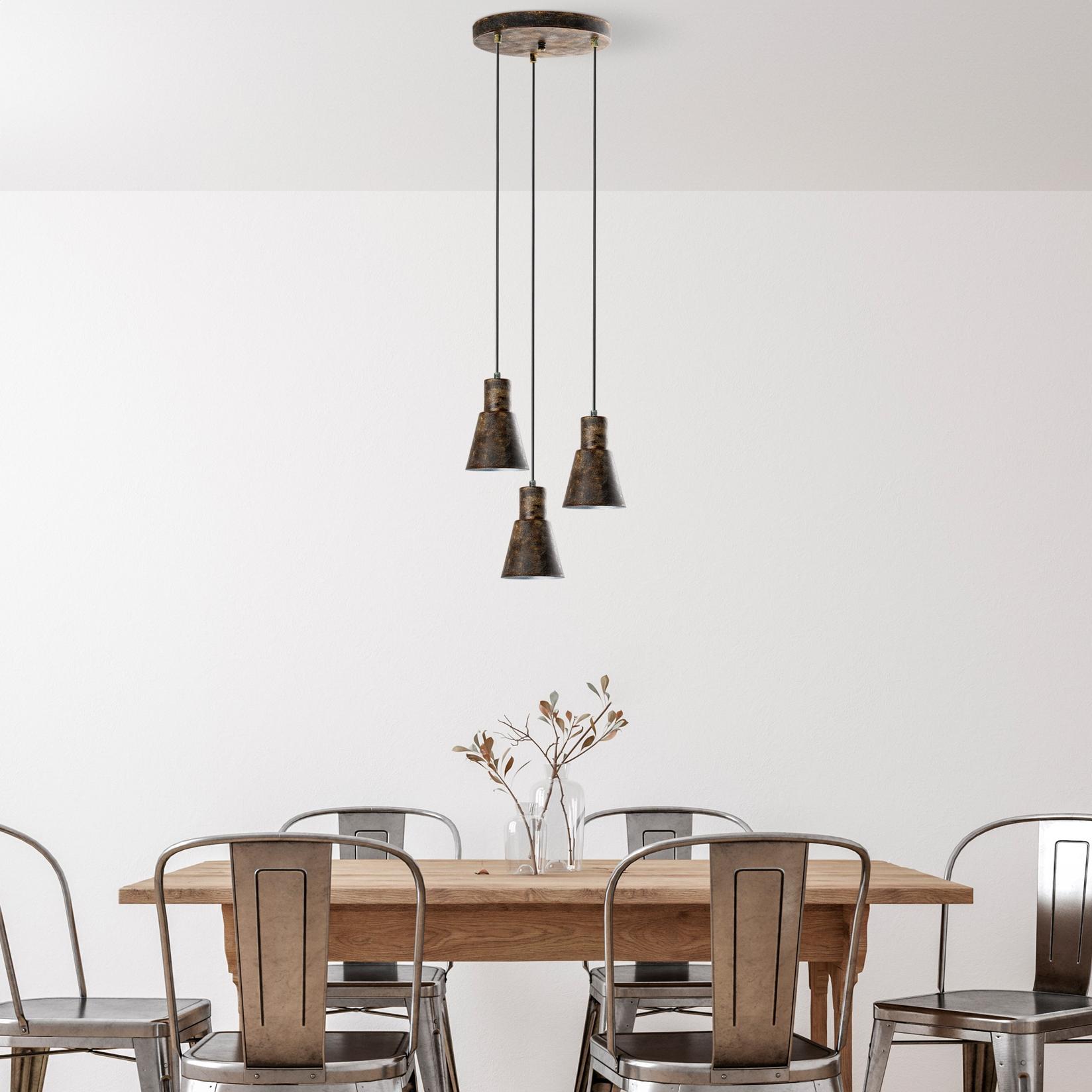 Лустер Opviq KONIKKEM-6357-3-RETRO, 75-114 см, 40 см, 3xE27