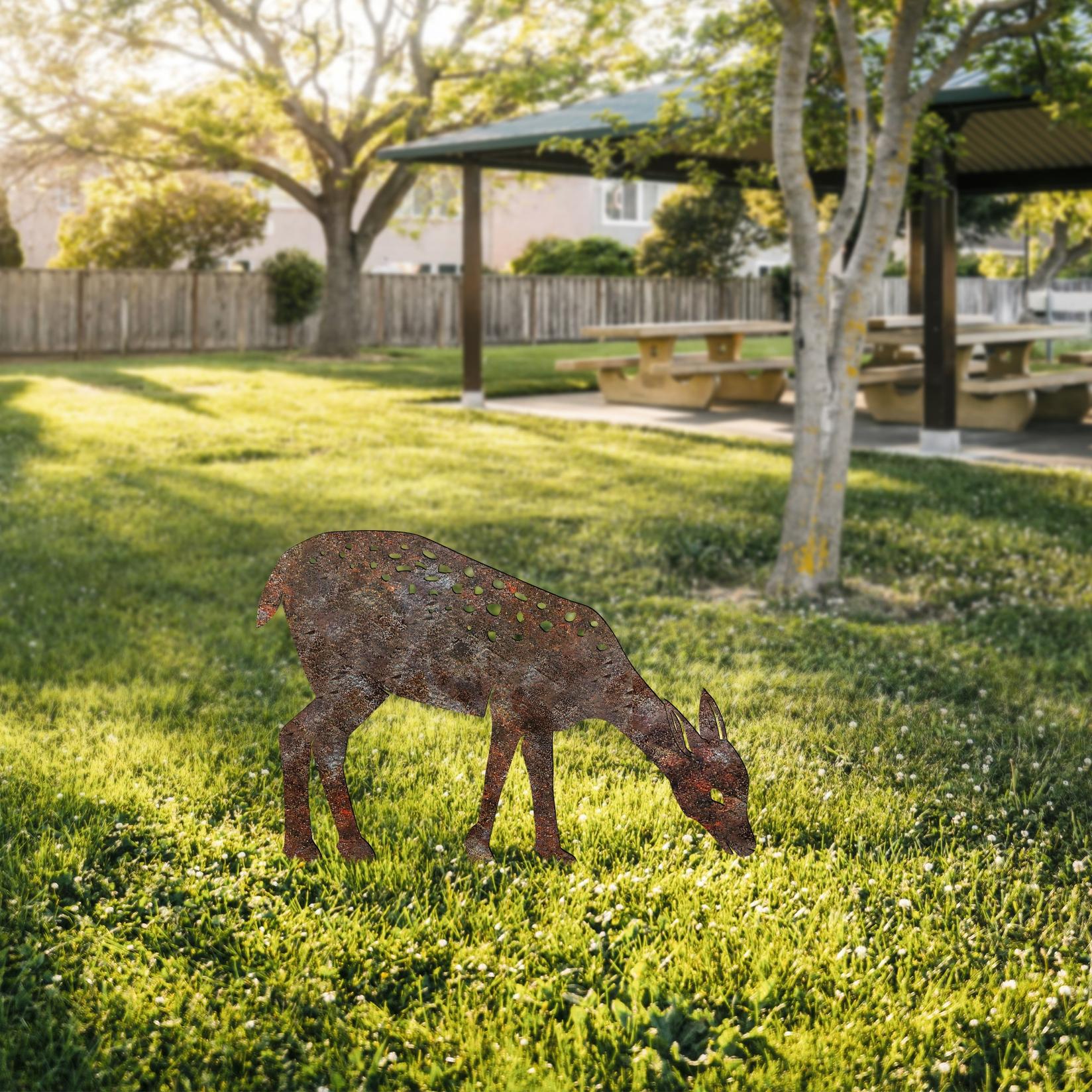 Аберто Дизајн Декоративна фигура Газела -А 01, 64x72 см, 1,5 мм
