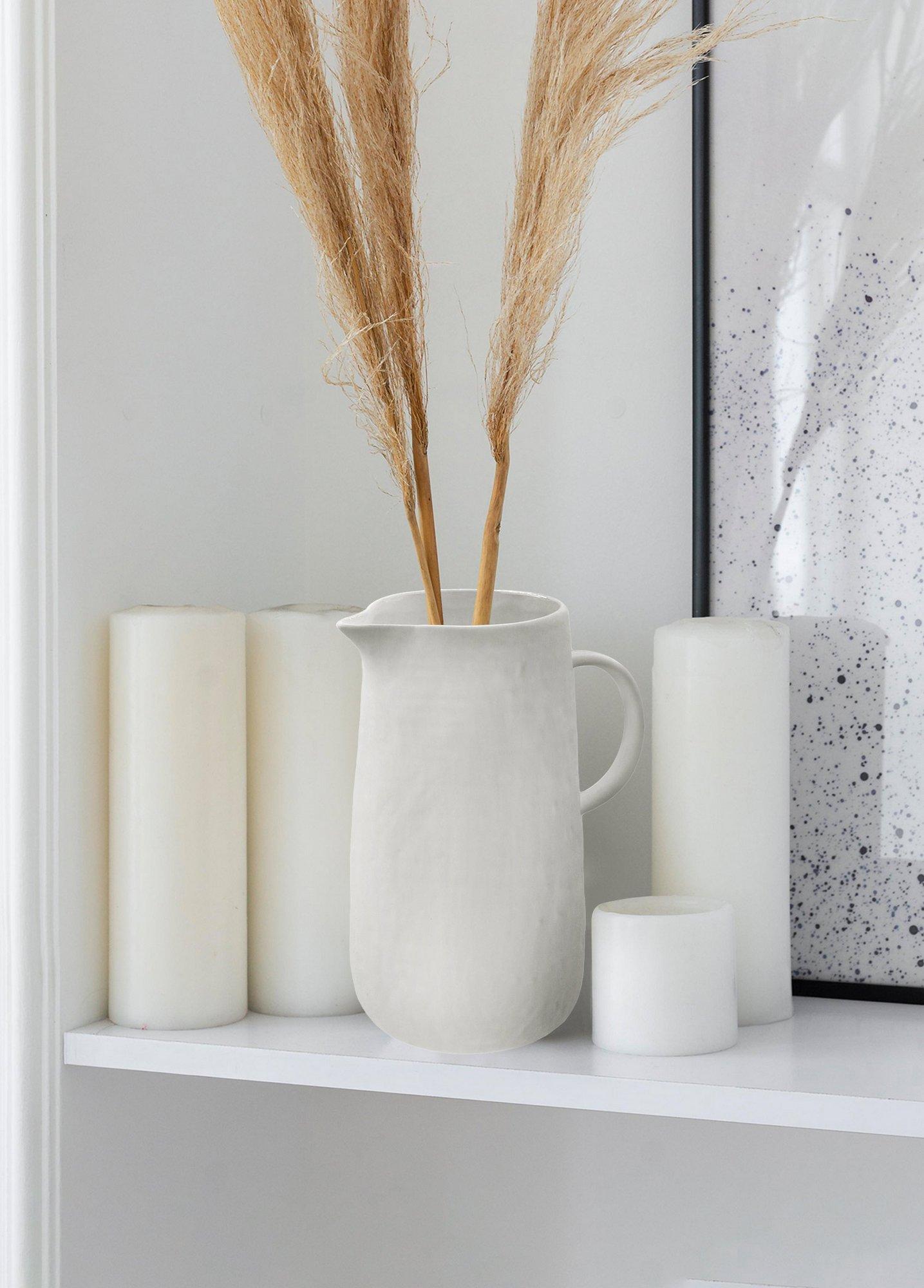 Aberto Design вазна DKR0484, 18x13x23 cm, бела