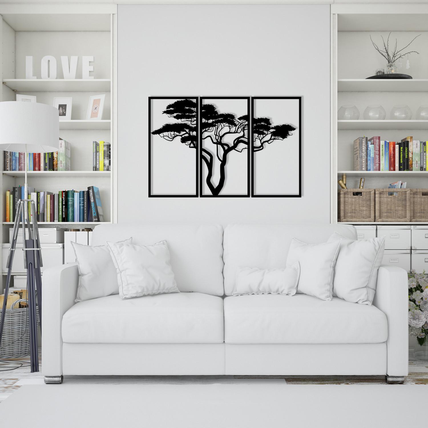 Wallity декорација за dzид Cinarci, 80x50 см, 1.2 мм, црна