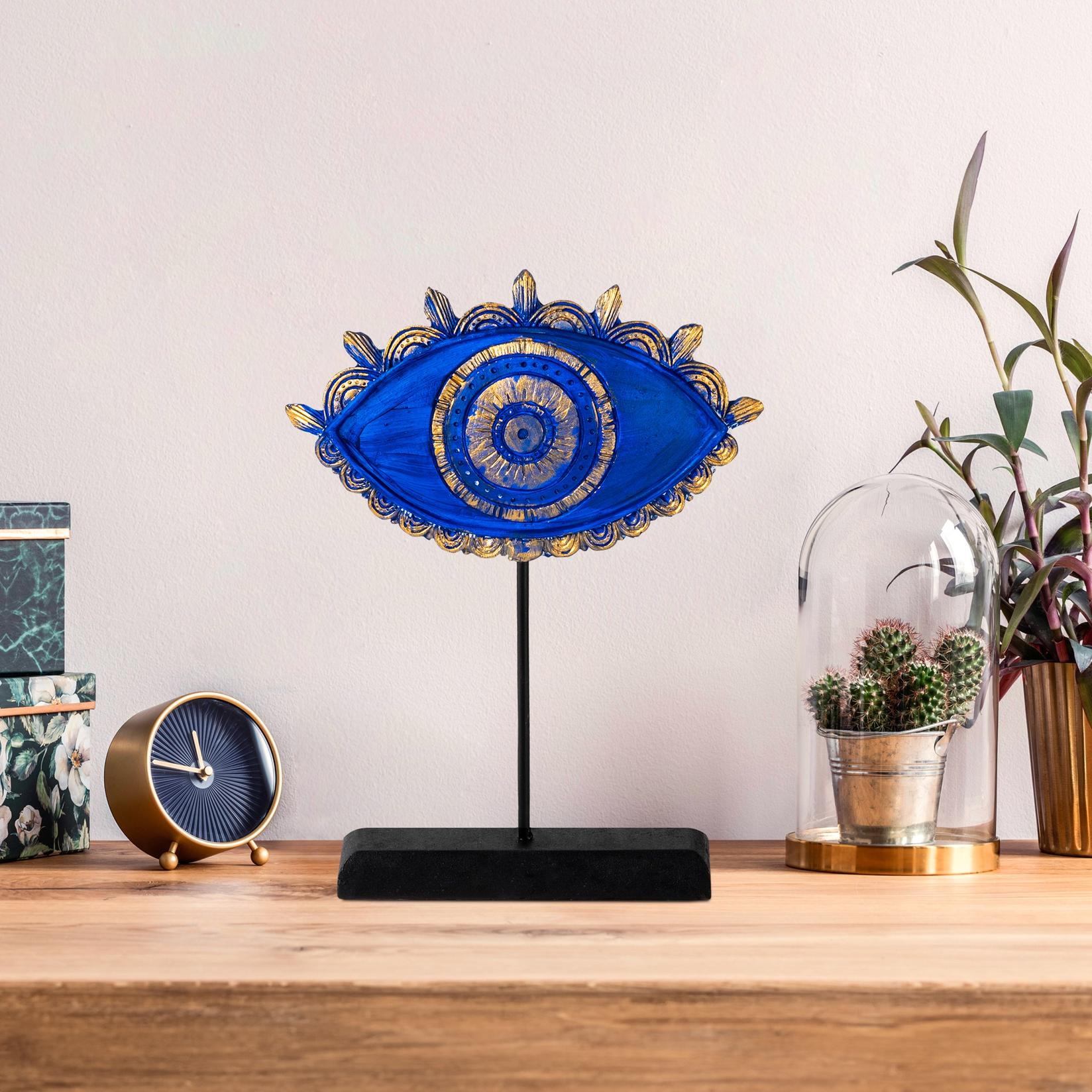 Декоративна фигура на Аберто Дизајн Јак-048, 20x27x8 см, сина