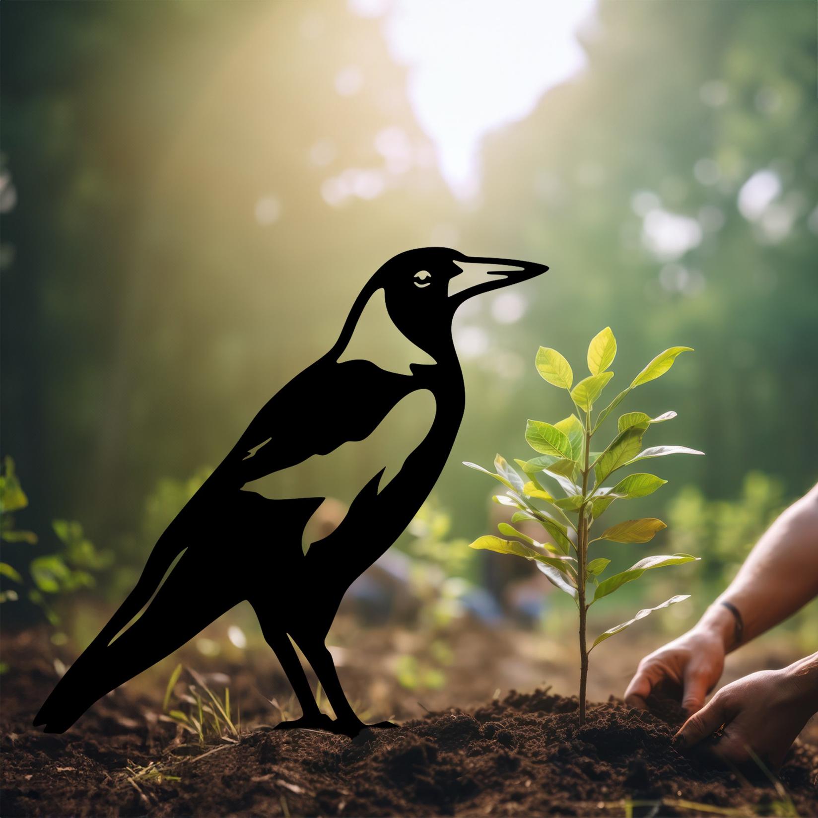 Аберто Дизајн Декоративна фигура Птица 02, 46x32 см, 1,5 мм