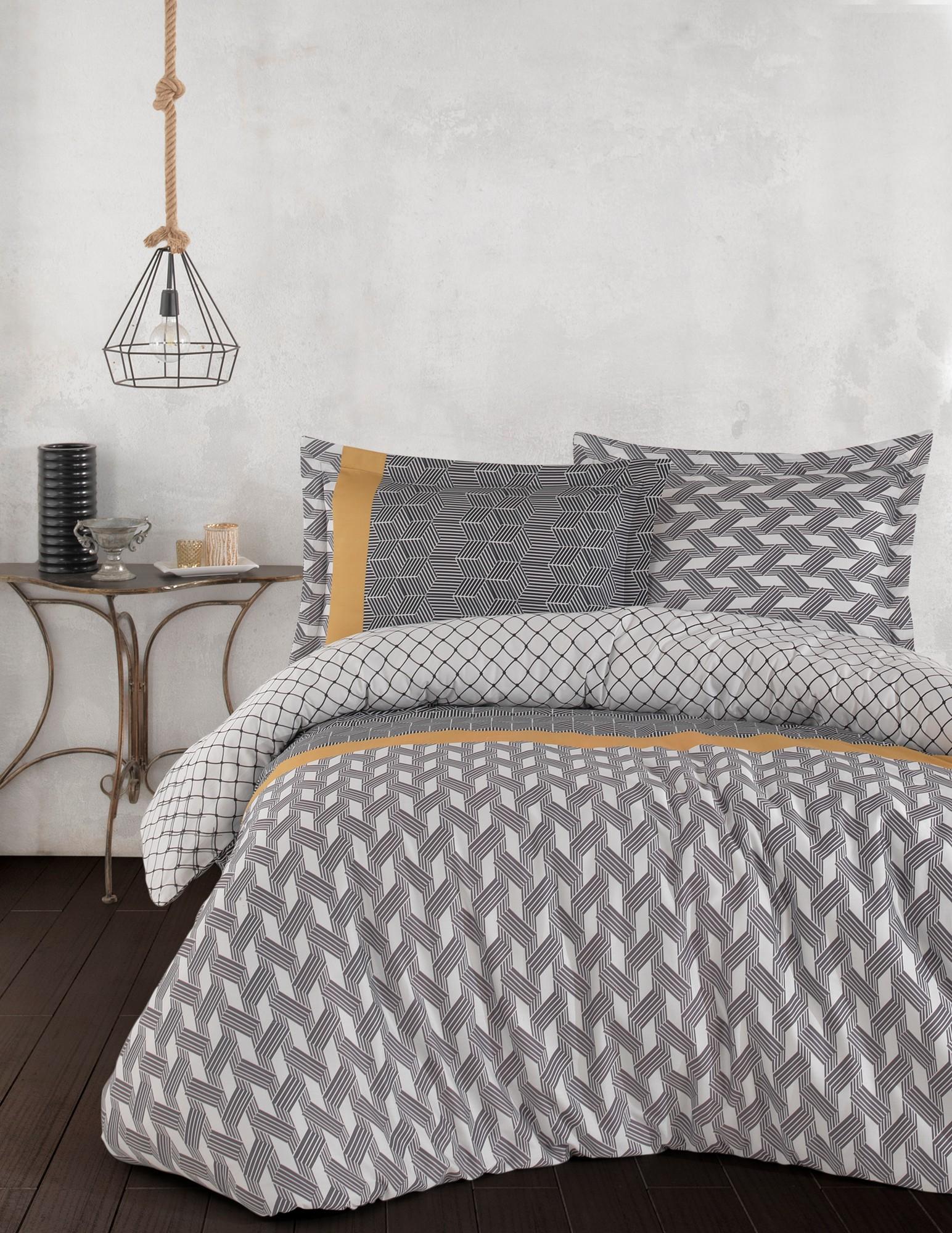 Комплет постелнина L'essentiel Maison Veneto, 200x220, 240x260, Шарена