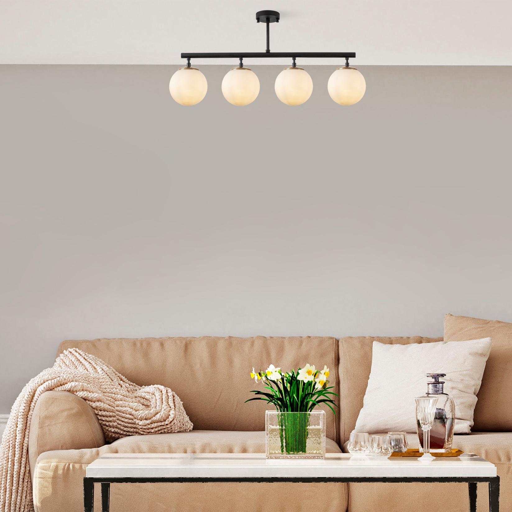 Opviq Luster Fazli-10426, 4xE14, 70x15x35 см, Бела