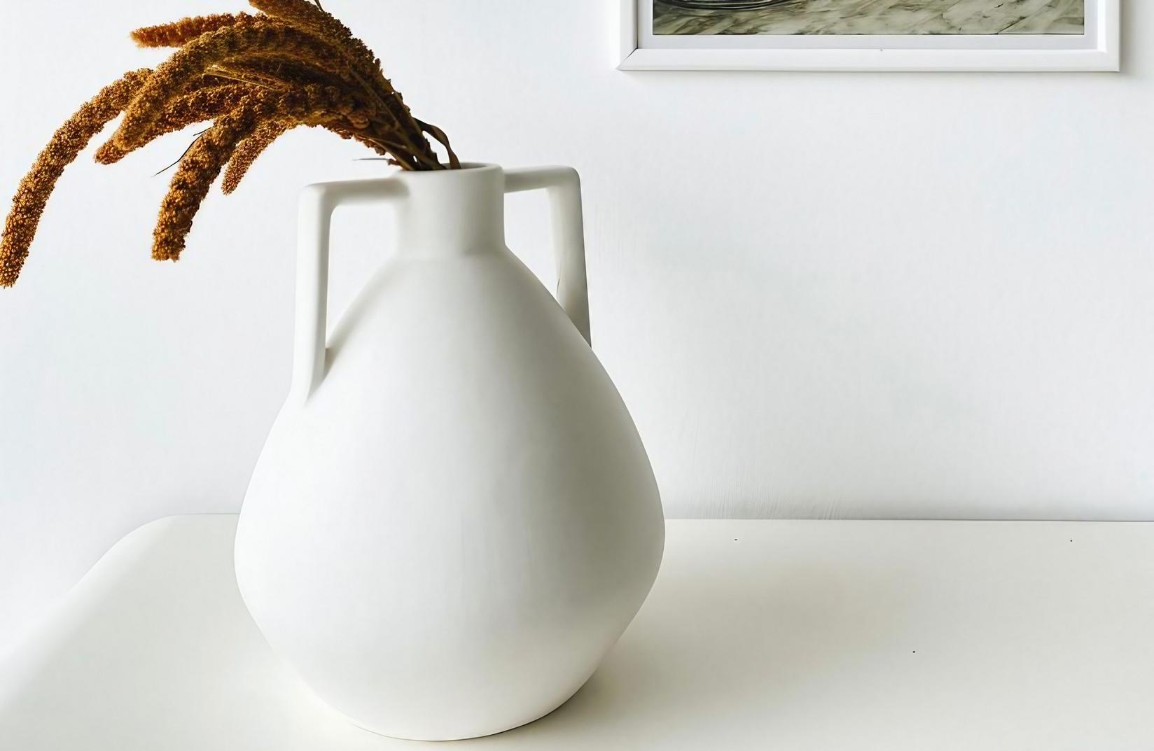 Вазна Aberto Design CY0129, 22x22x27 см, бела