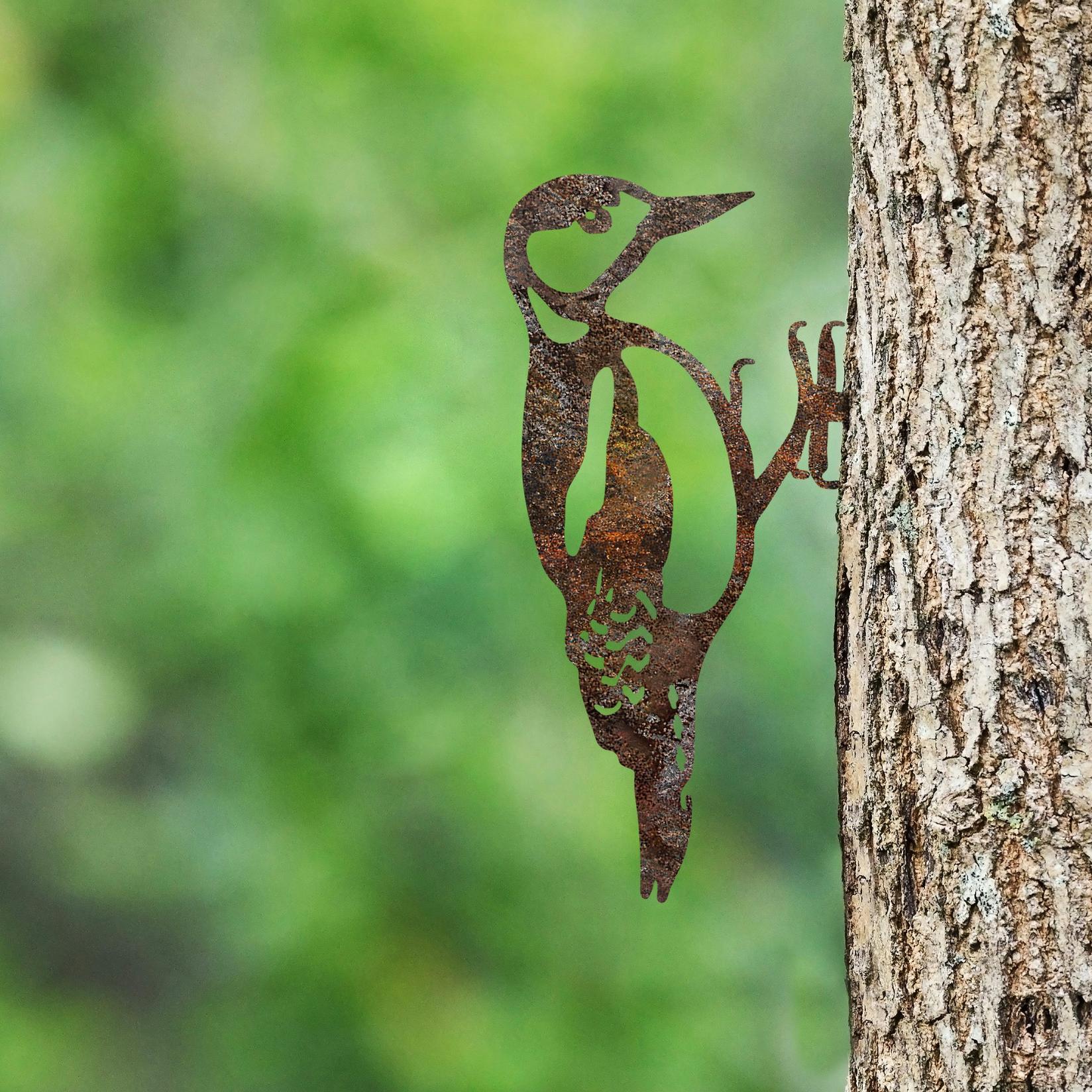 Аберто Дизајн Декоративна фигура Птица на гранка 01, 18x30 см, 1,5 мм