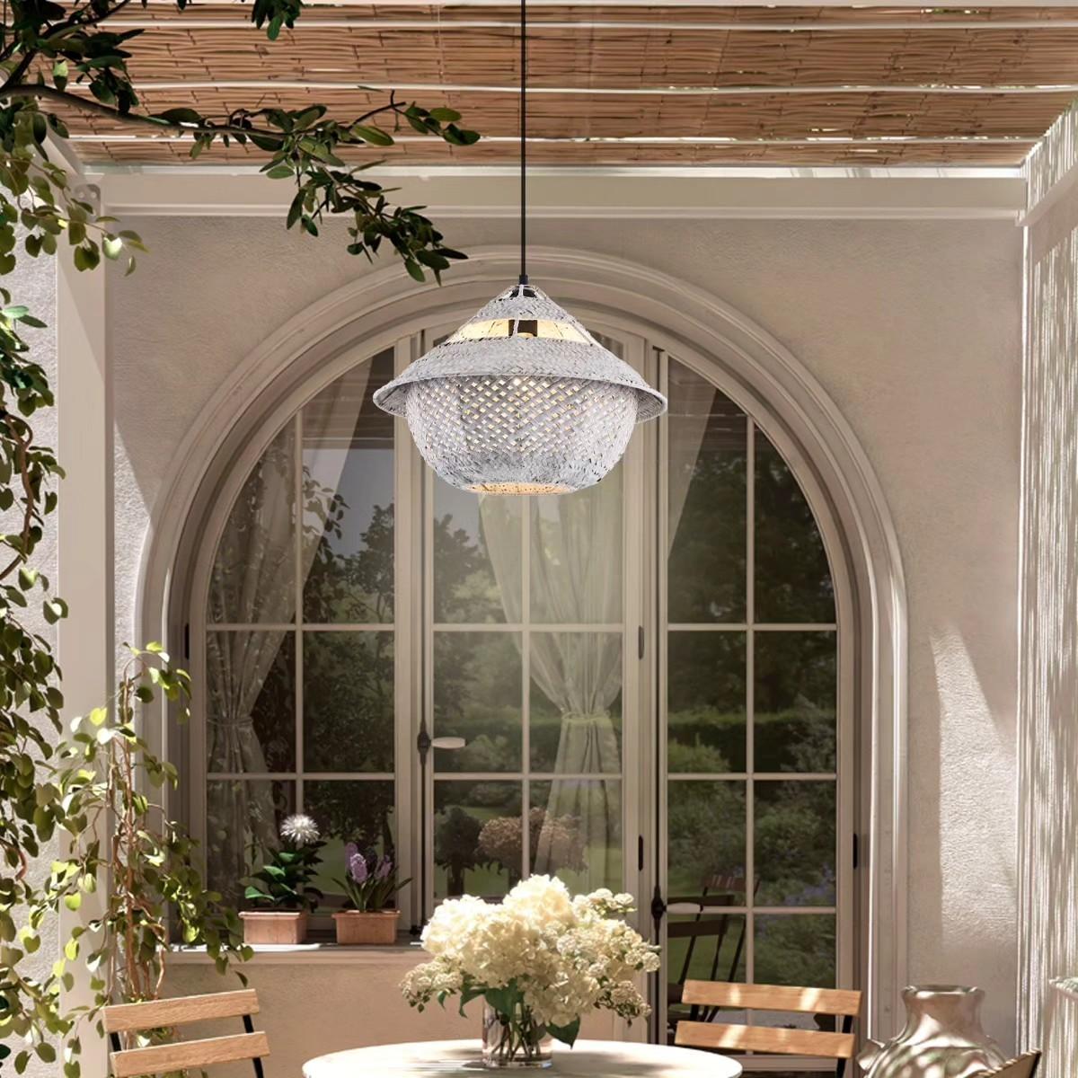 Opviq Luster 4461-19-01, 120 см, 40 см 24W, E27, Бела