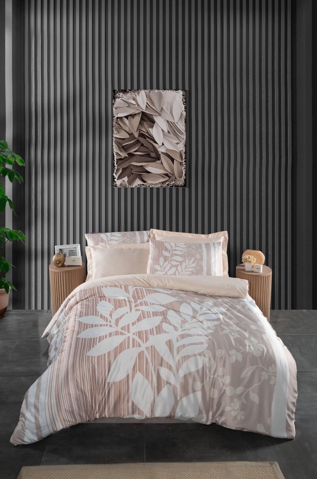 Комплет постелнина L'essentiel Maison 480, 200x220 см, крем-бела