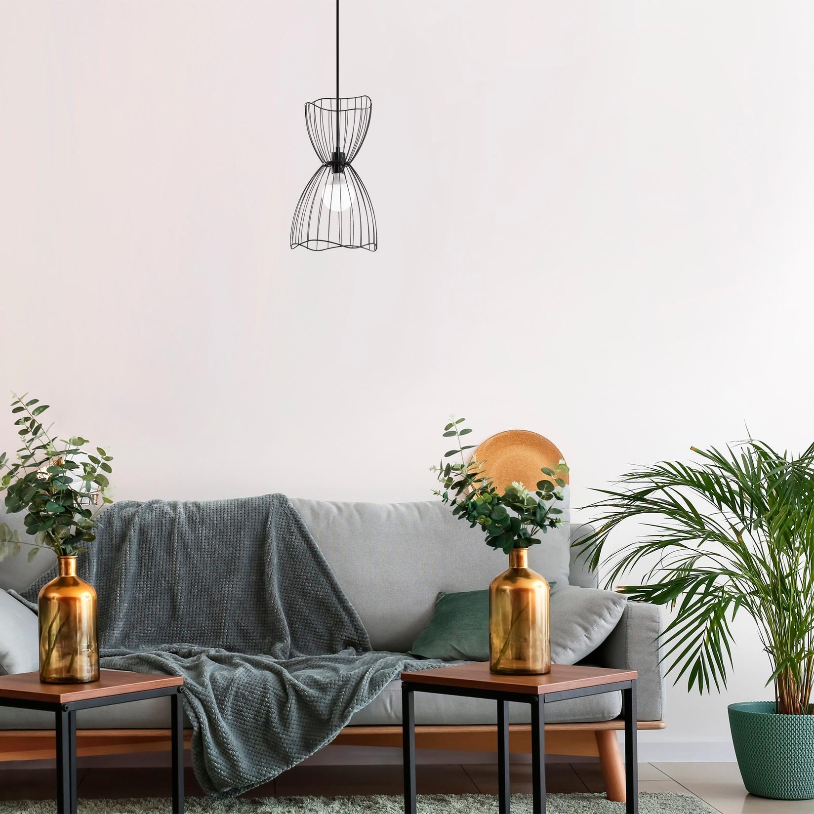 Opviq Luster Zeyno-6410, 60-140 см, E27, 25x25 см, црна