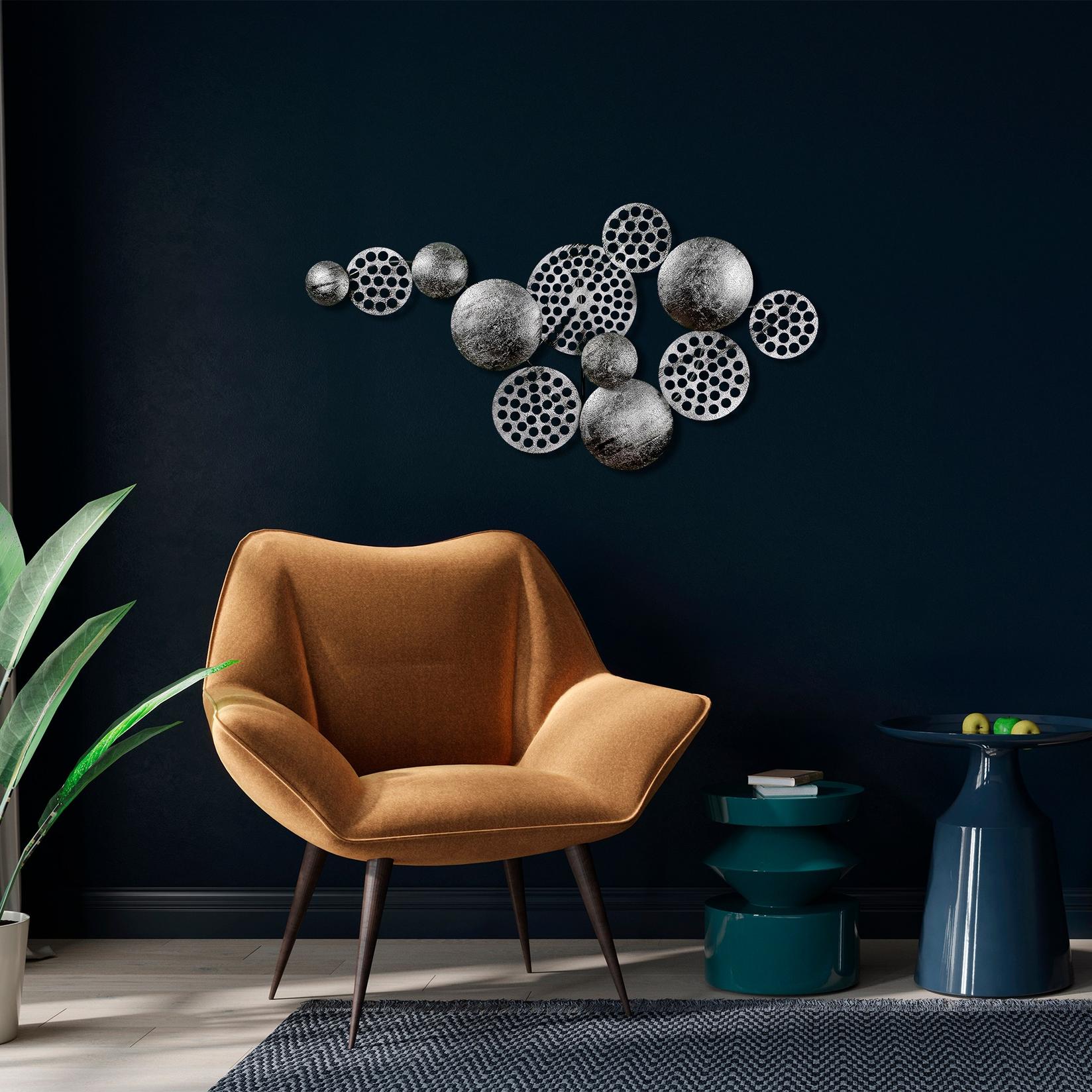 Wallity декорација за dzид Aurora 5, 45x82 см, 1,5 мм, сребрени бои