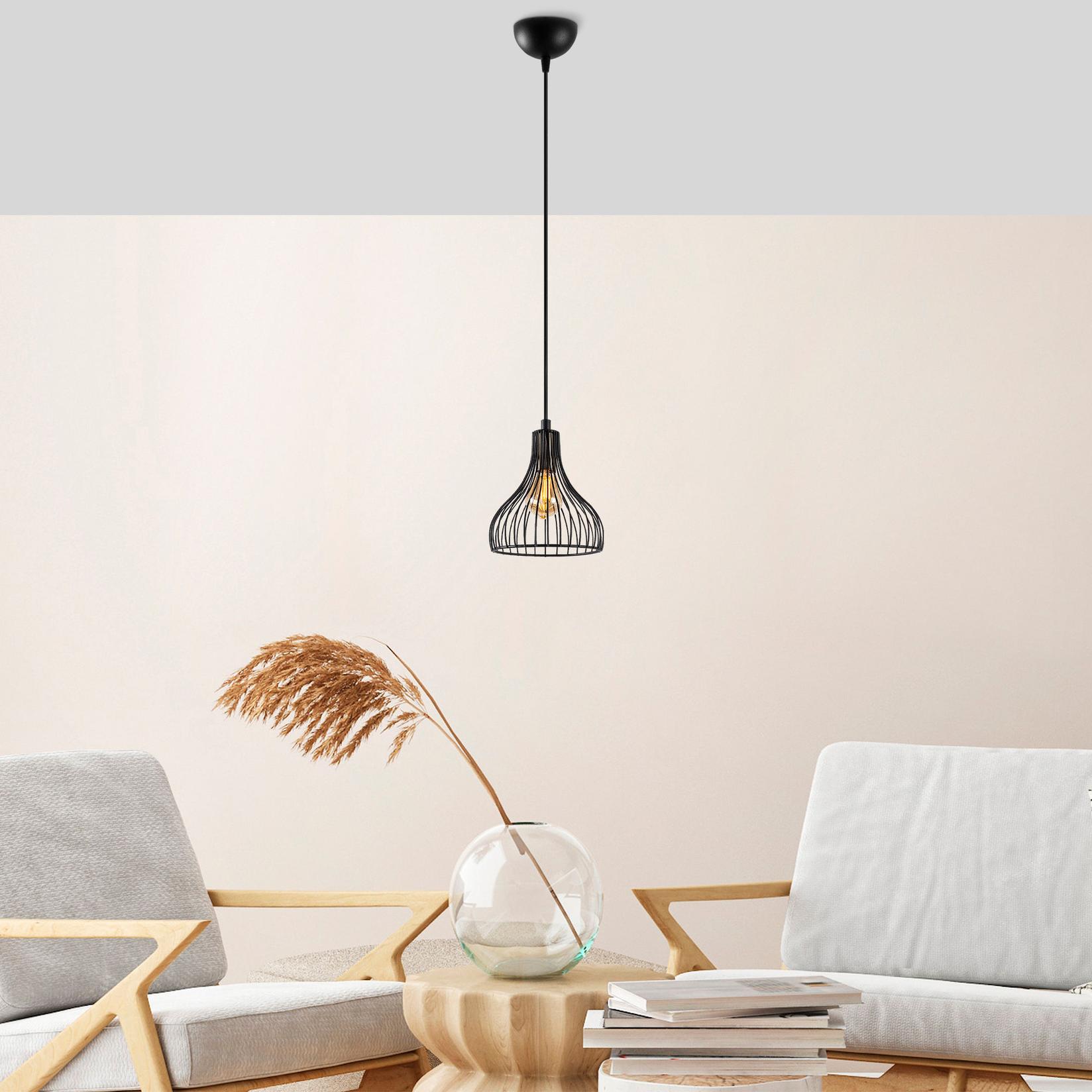 Opviq Luster Telyildo-12150, 20x20x117 см, E27, црна