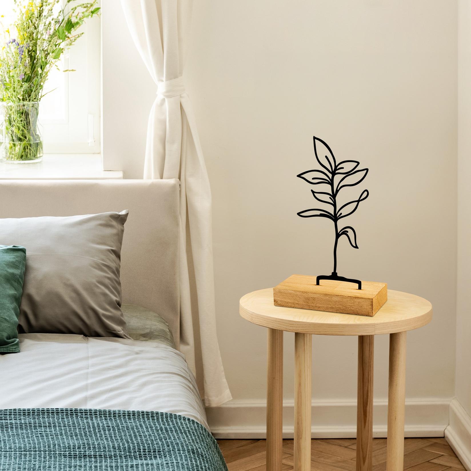 Аберто Дизајн Декоративна фигура Фиданка, 28x8x17 см, црна