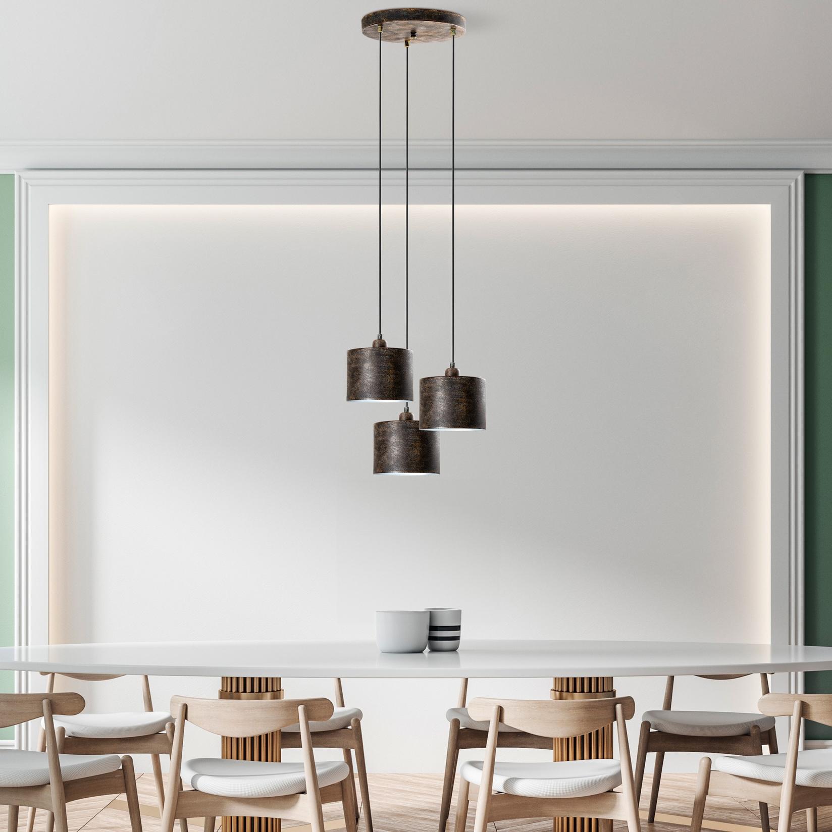 Opviq Luster DUZ-195RETRO-3, 45 см, 3xE27, 75-110 см