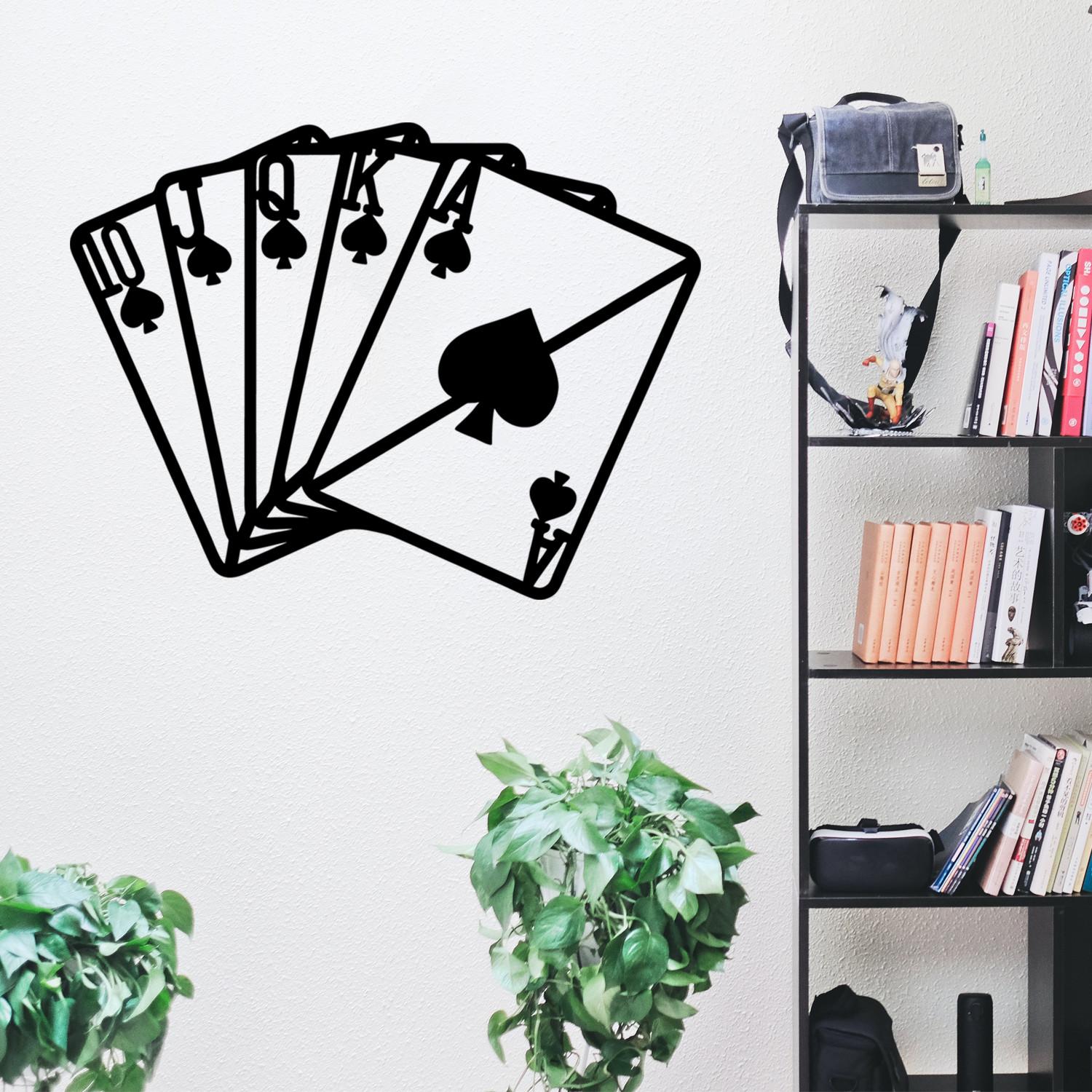 Wallity декорација за dzид Kare As, 60x45 см, 1.2 мм, црна