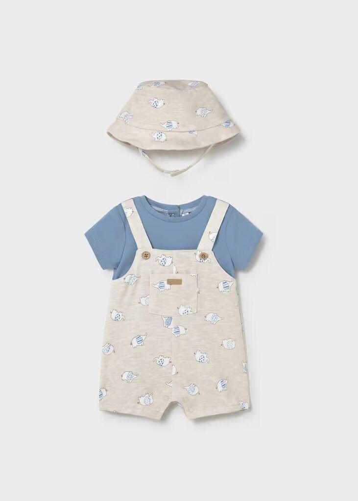 Coco Kids Сет за новороденче со капа - беж, 1-2-месеци-60cm