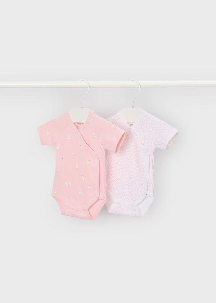 Coco Kids Сет од 2 бодиња - розова, 1-2-месеци-60cm