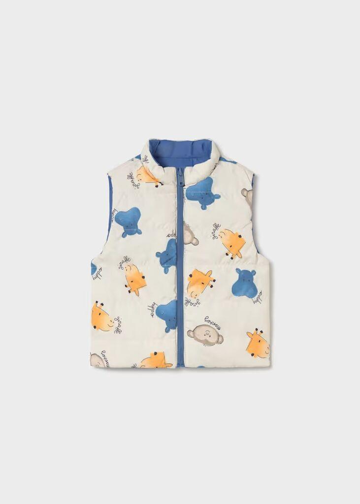 Coco Kids Двостран елек - сина, 6-68cm