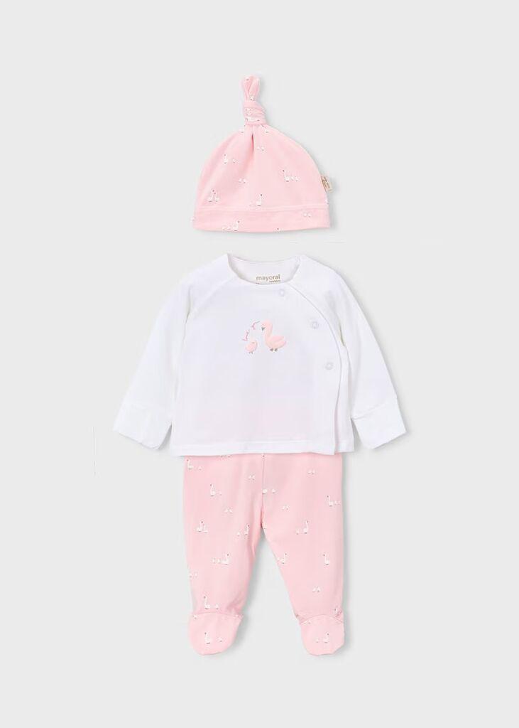 Coco Kids Сет за новороденче - розова, 0-1 м.50cm