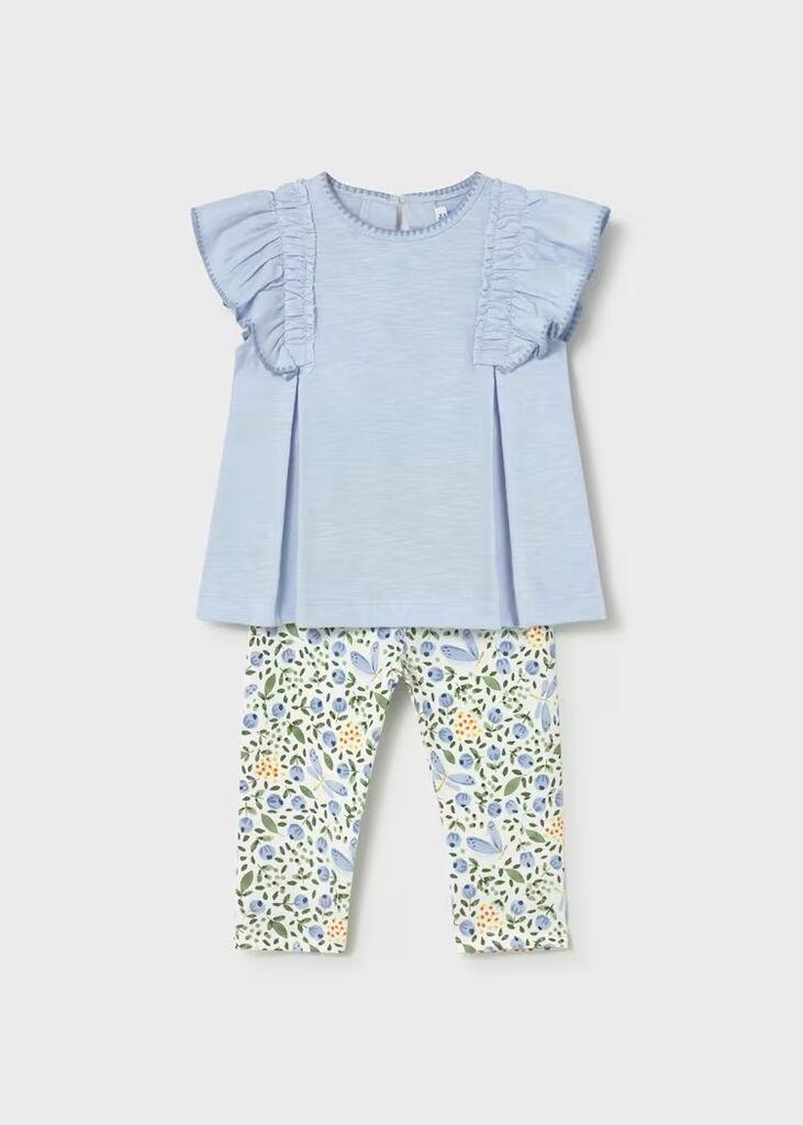 Coco Kids Сет маица и хеланки - небесно-сина, 2-92cm