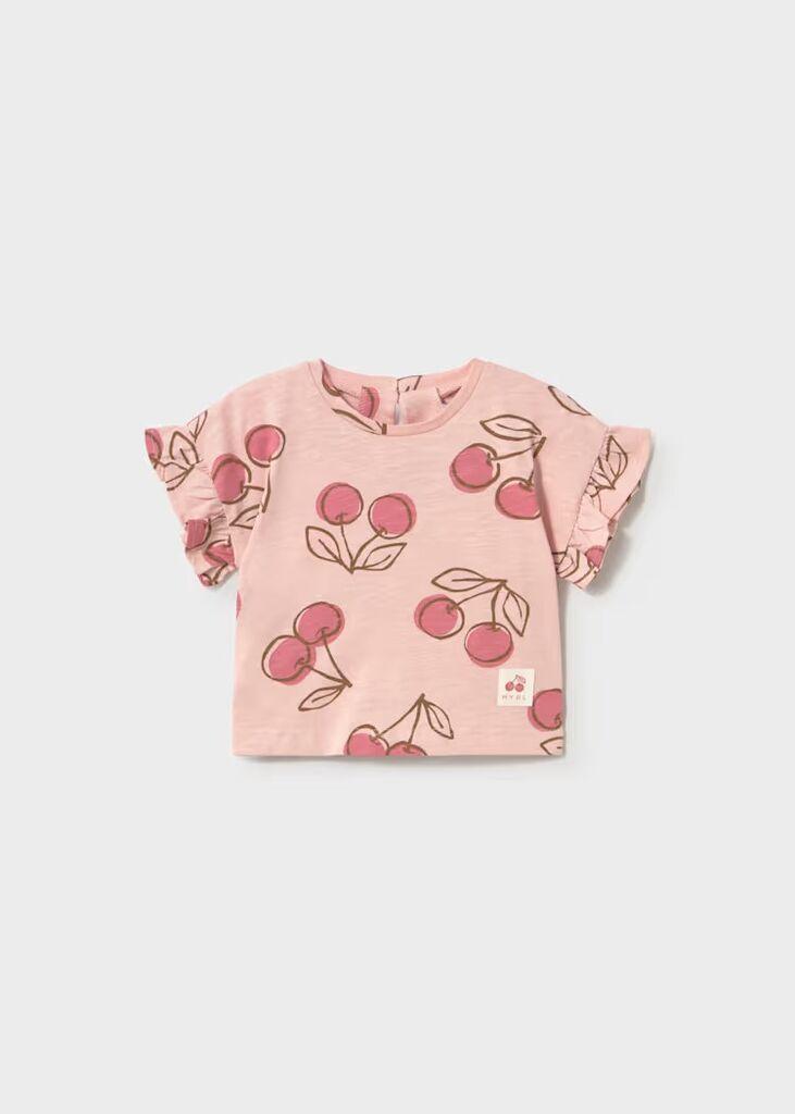 Coco Kids Принтана маица - розова, 6-68cm